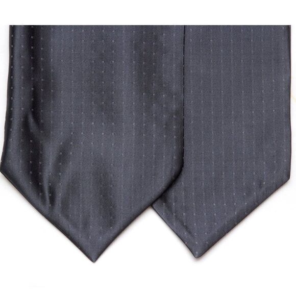 Men's Cravat Ascot 100%silk Gift Box Grey Polka Dot Extra Long 52" A213 - Picture 2 of 5